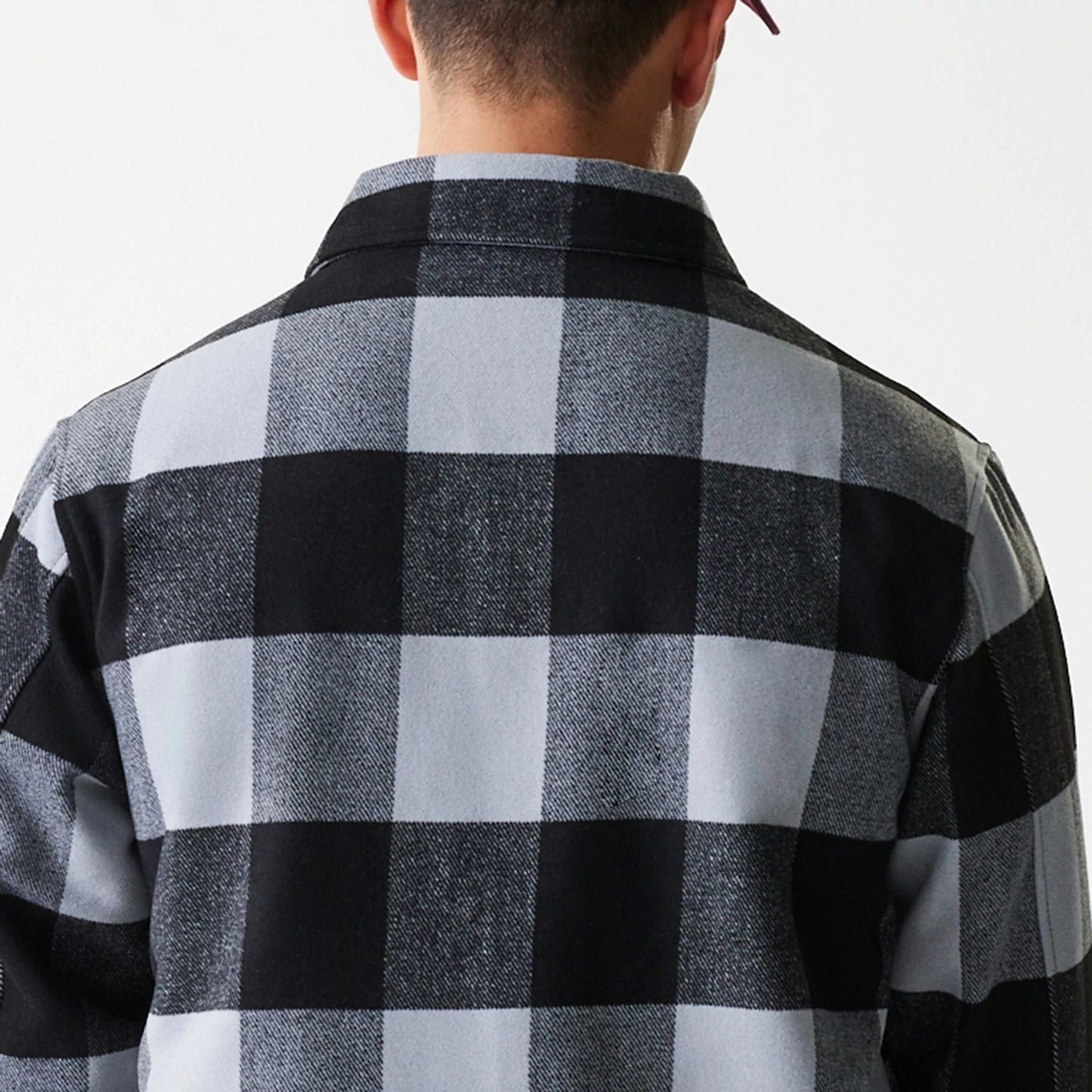 The Male model is wearing New Era Black Shacket 6