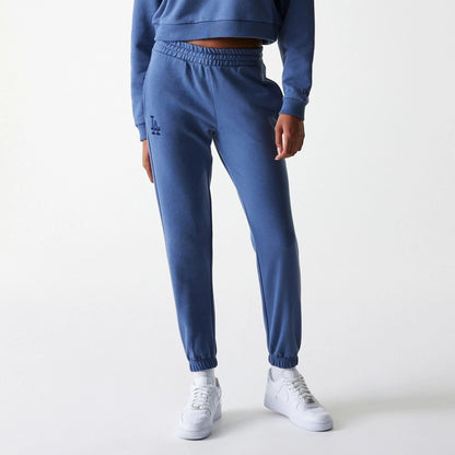 The Female model is wearing LA Dodgers Womens MLB Midi League Essential Dark Blue Joggers 6