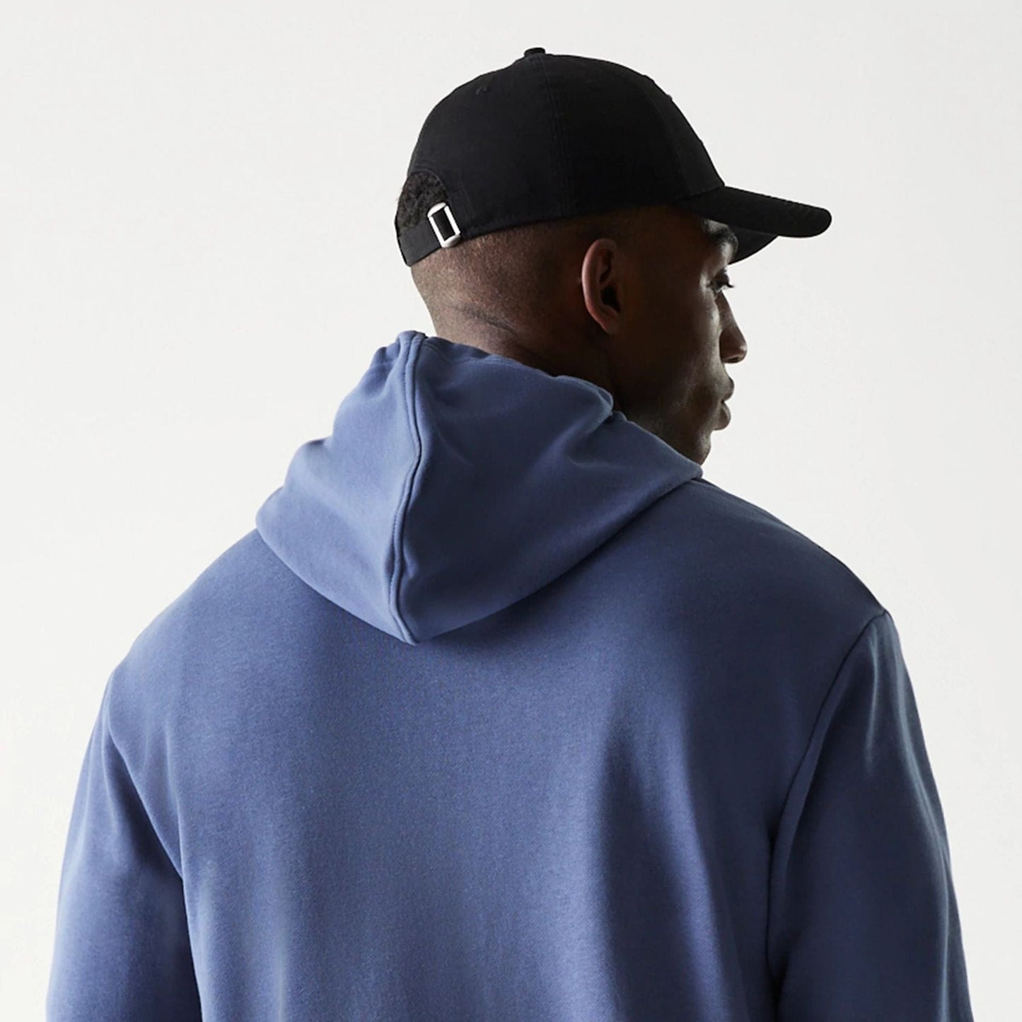 The Male model is wearing LA Dodgers MLB Midi League Essential Dark Blue Oversized Full Zip Hoodie 7