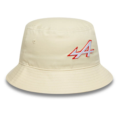 This is a Alpine Racing Seasonal Pop Cream Tapered Bucket Hat 3