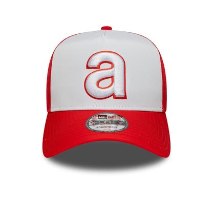 This is a Aprilia Embroidery Red 9FORTY A-Frame Adjustable Cap 2