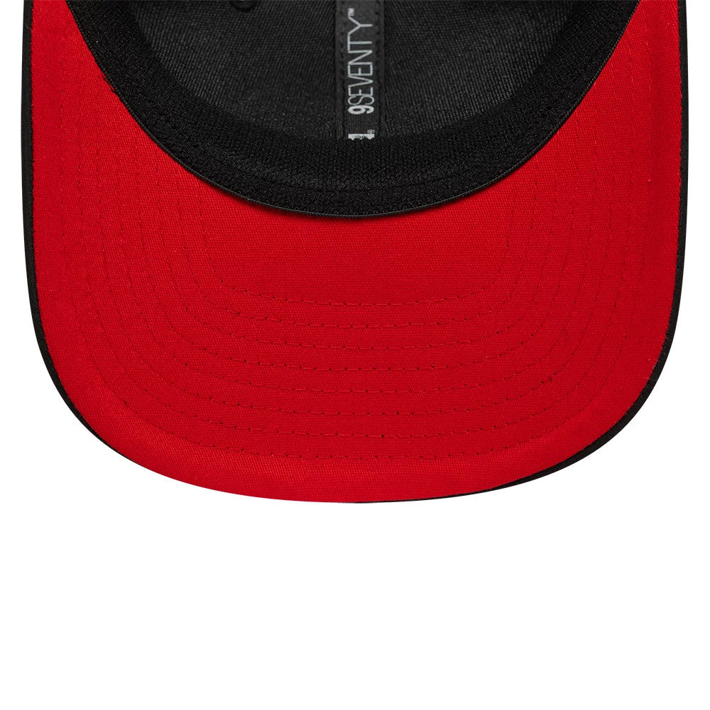 This is a Aprilia Patch Black 9SEVENTY Stretch Snap Adjustable Cap 2