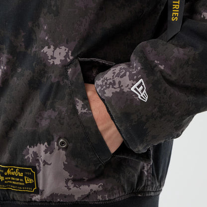 The Male model is wearing LA Dodgers MLB X Alpha Black Bomber Jacket 4