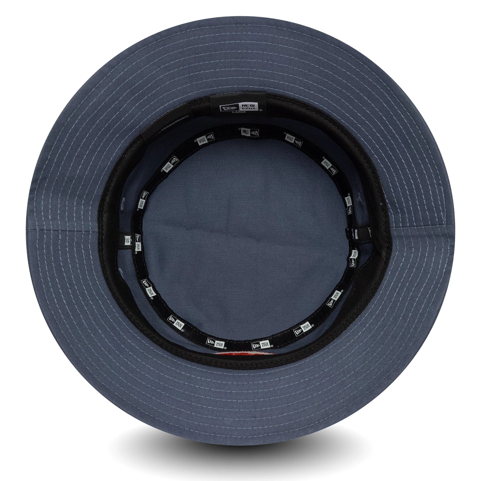 This is a MoneyGram Haas F1 Seasonal Blue Bucket Hat 5