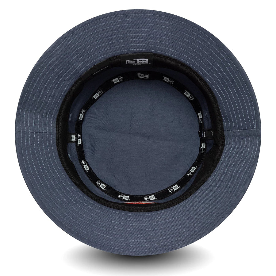 This is a MoneyGram Haas F1 Seasonal Blue Bucket Hat 5