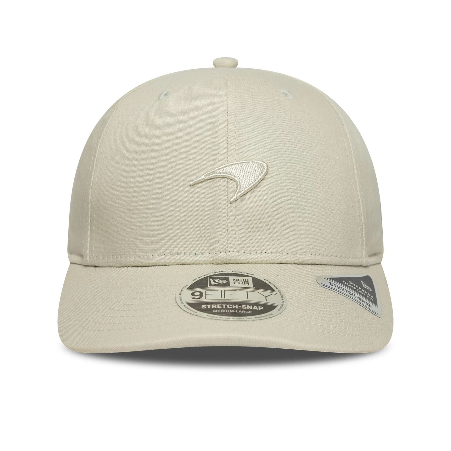 This is a McLaren Racing Seasonal Cream 9FIFTY Stretch Snap Adjustable Cap 2