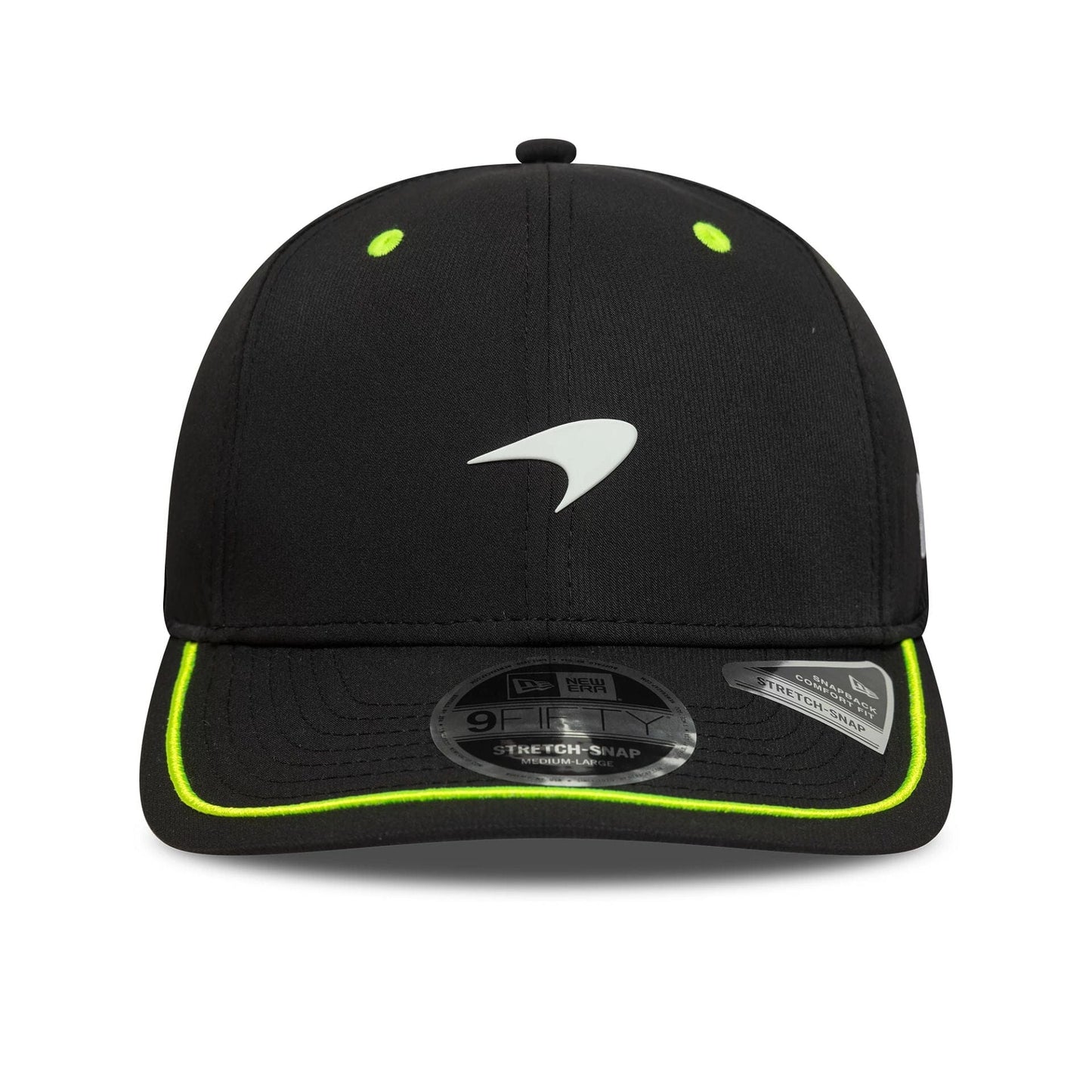 This is a McLaren Racing Pop Black 9FIFTY Stretch Snap Adjustable Cap 2