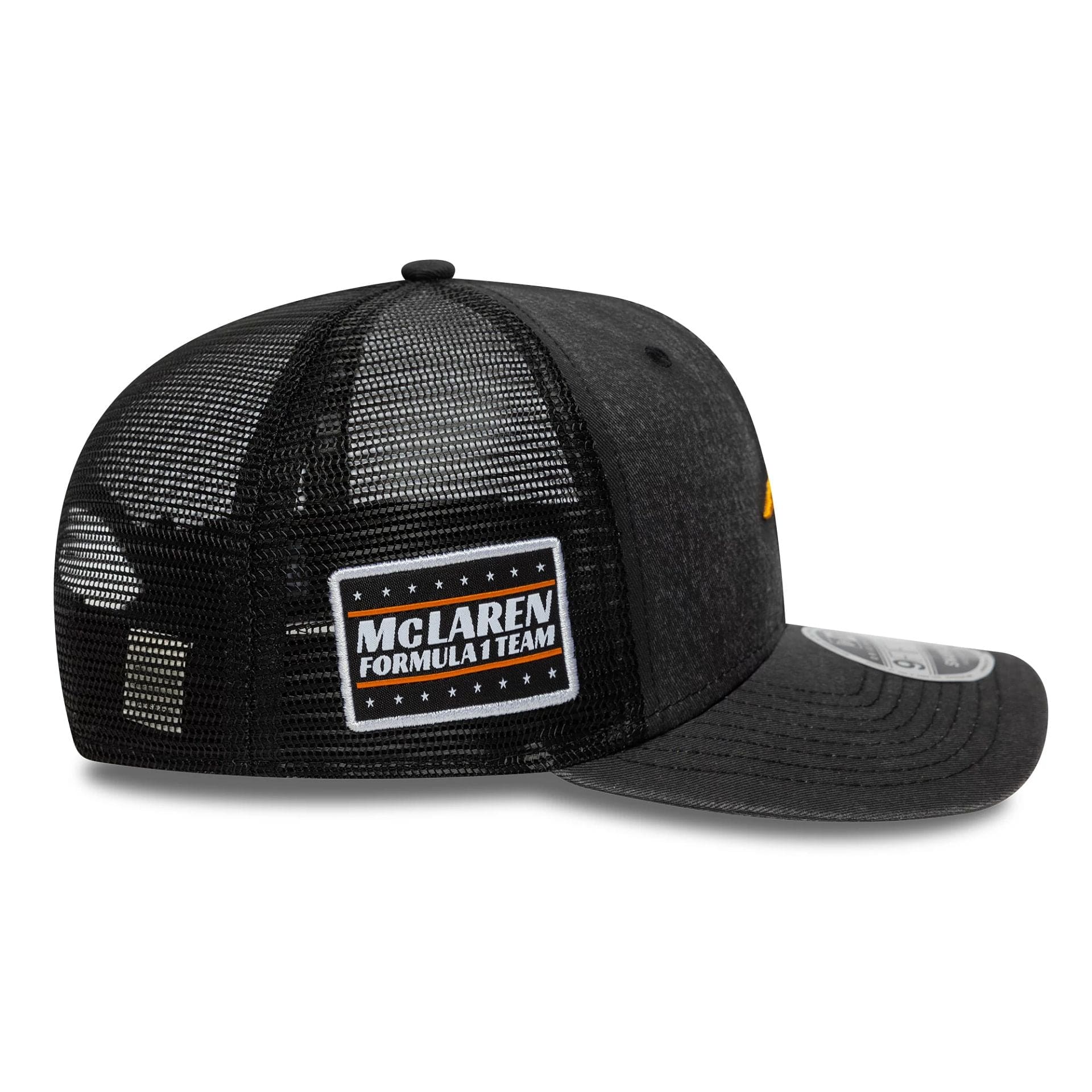 This is a McLaren Racing Washed Black 9FIFTY Original Fit Snapback Adjustable Cap 6