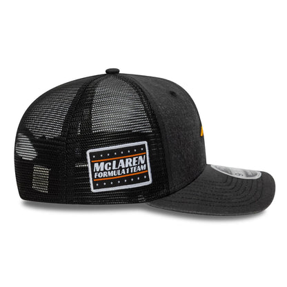 This is a McLaren Racing Washed Black 9FIFTY Original Fit Snapback Adjustable Cap 6