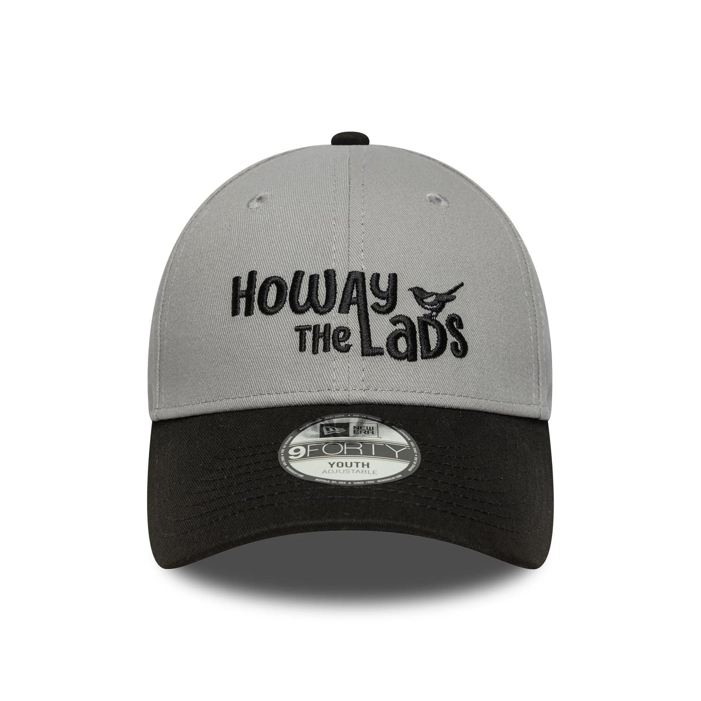 This is a Newcastle United FC Youth Wordmark Grey 9FORTY Adjustable Cap 2