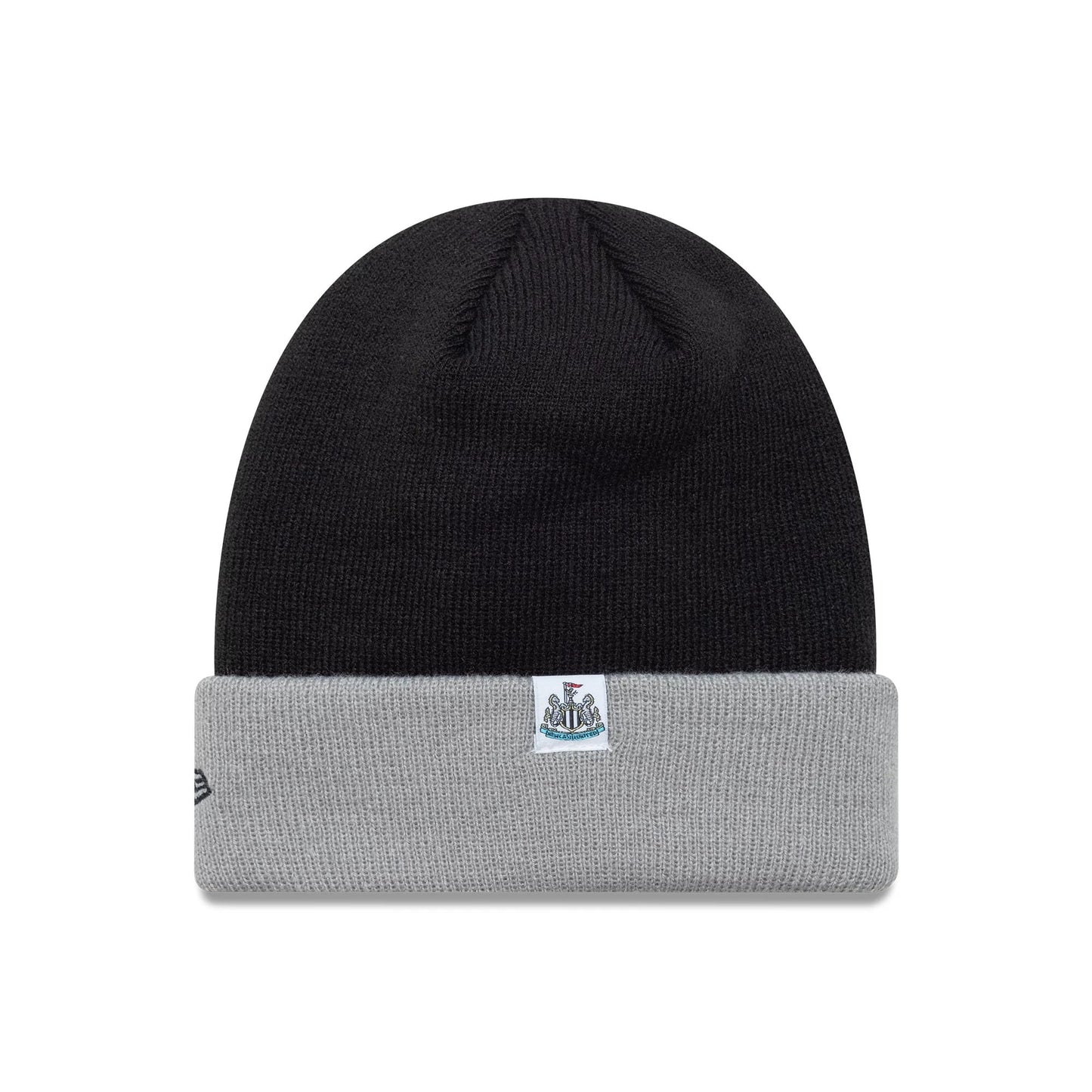 This is a Newcastle United FC Youth Lads Script Black Cuff Knit Beanie Hat 2