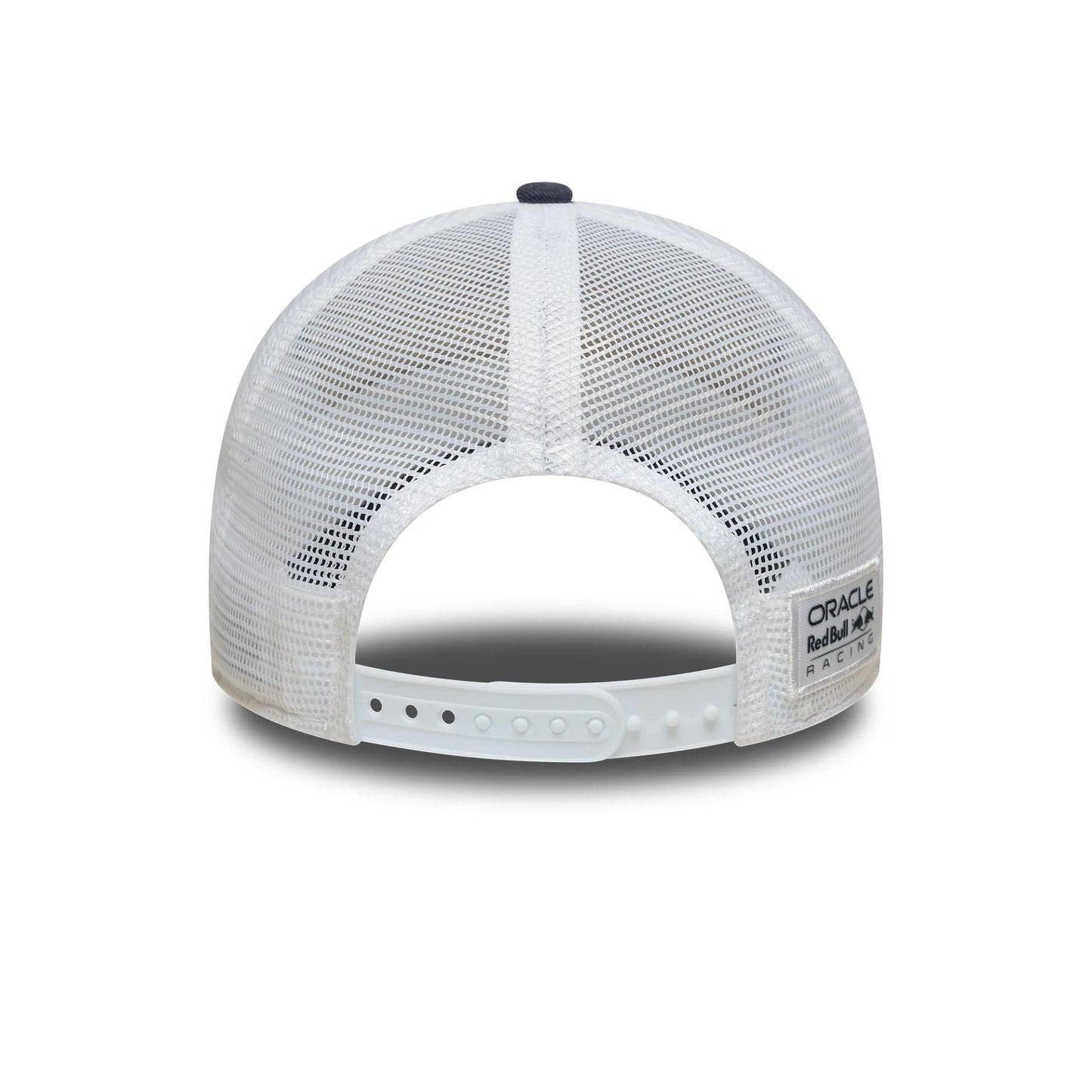 This is a Red Bull Racing ORBR Dark Blue 9FORTY E-Frame Trucker Adjustable Cap 4