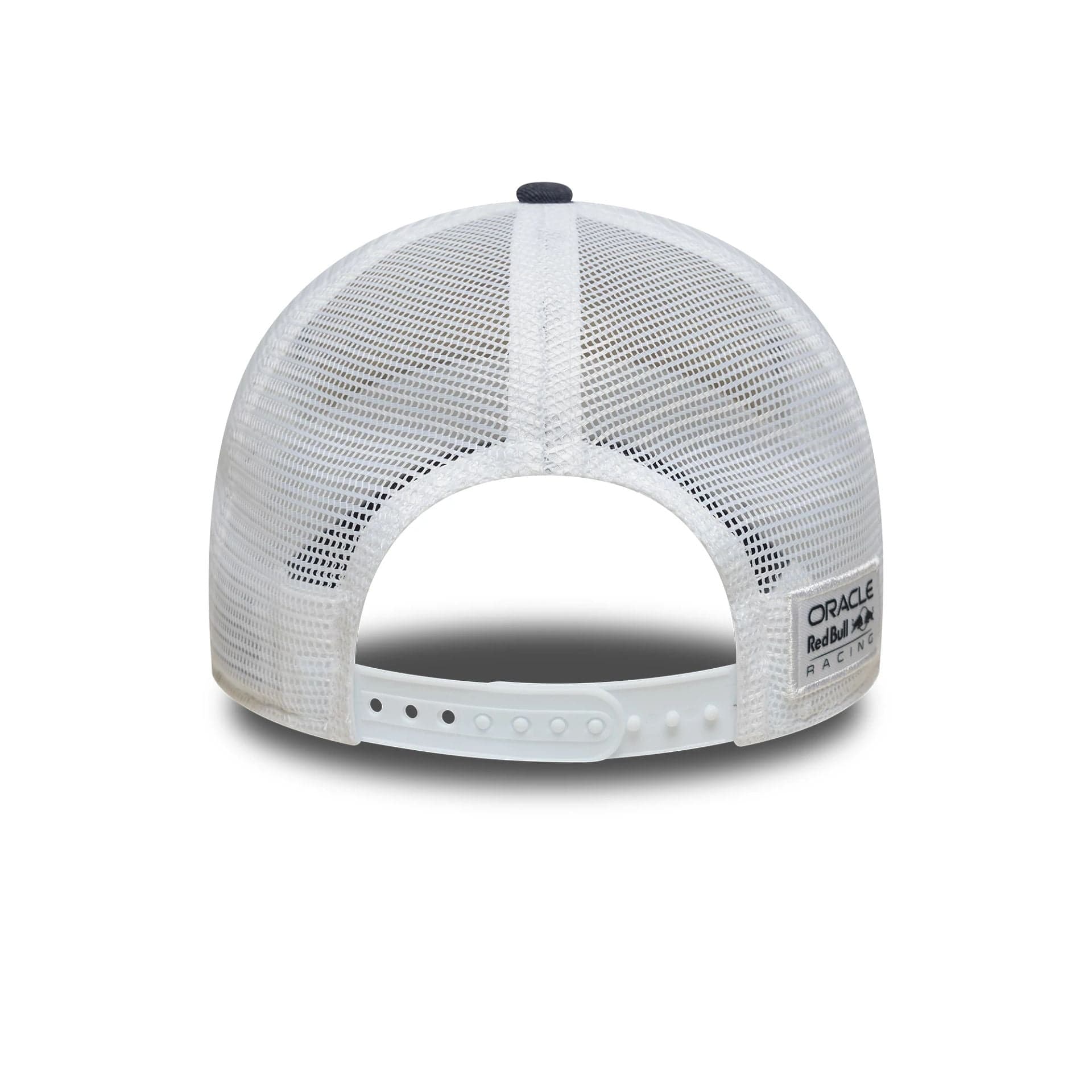 This is a Red Bull Racing ORBR Dark Blue 9FORTY E-Frame Trucker Adjustable Cap 4