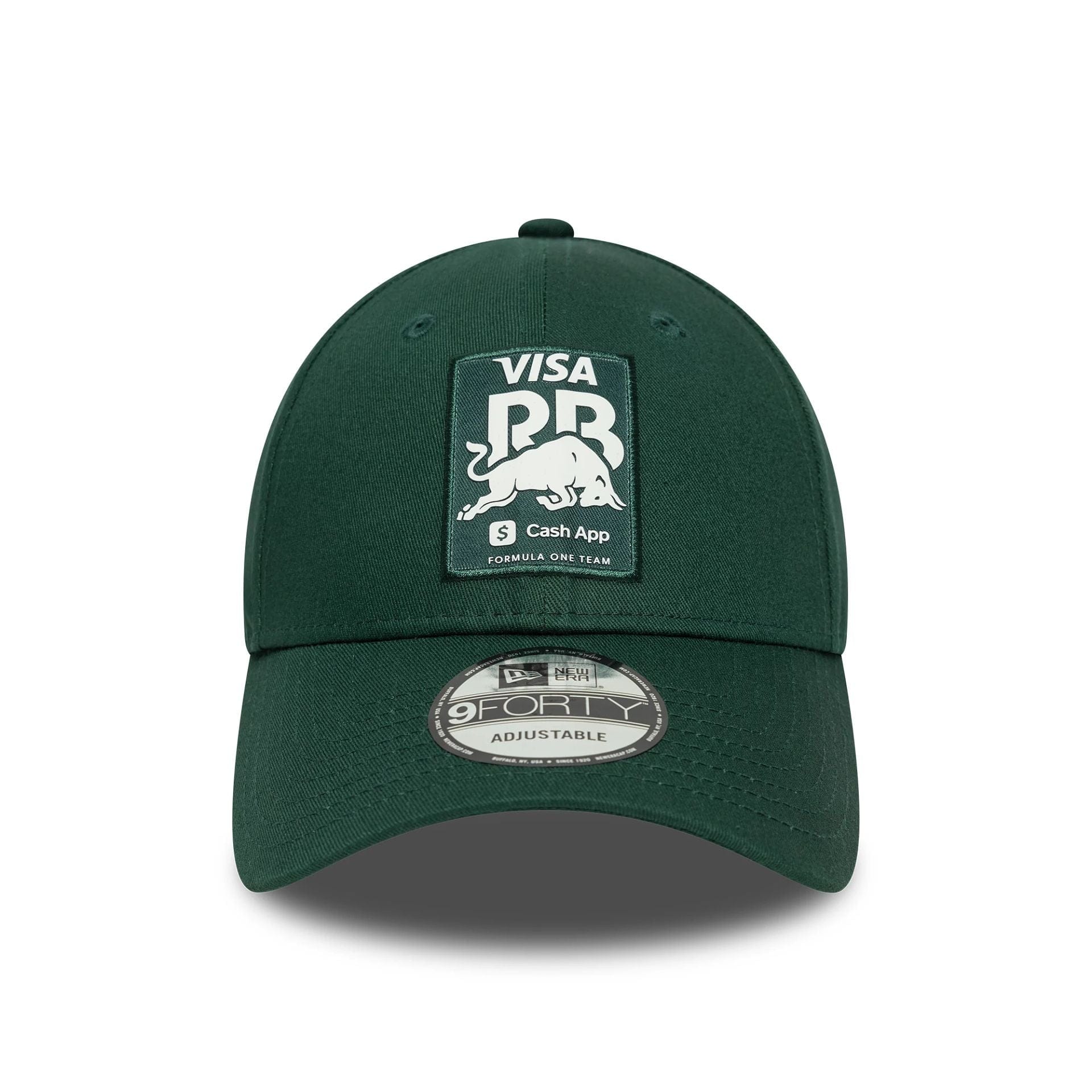 This is a Visa Cash App Racing Bulls Seasonal Dark Green 9FORTY Adjustable Cap 2