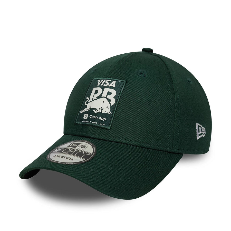 This is a Visa Cash App Racing Bulls Seasonal Dark Green 9FORTY Adjustable Cap 1