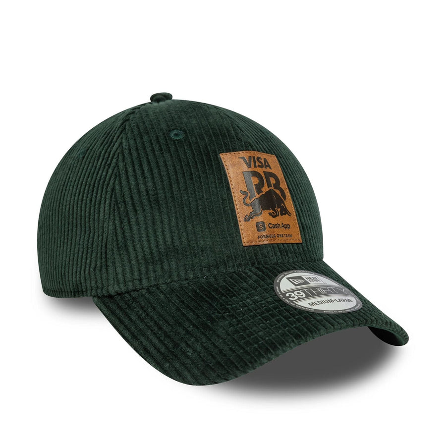 This is a Visa Cash App Racing Bulls Cord Dark Green 39THIRTY Stretch Fit Cap 3