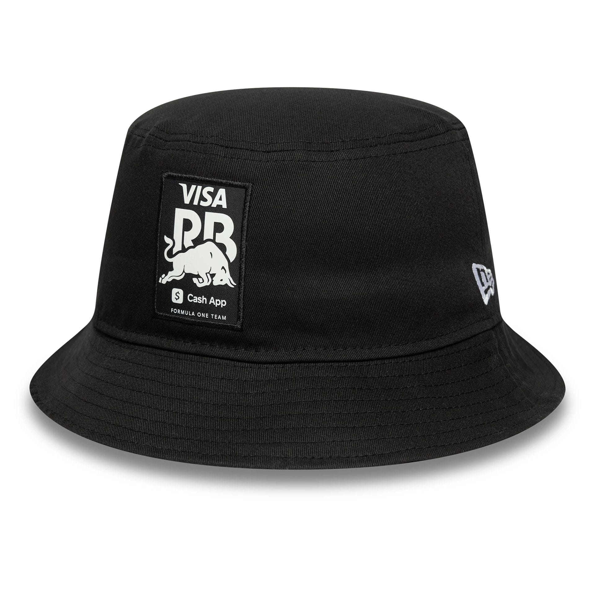 This is a Visa Cash App Racing Bulls Seasonal Black Bucket Hat 1