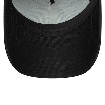 This is a AC Milan Seasonal Black 9FORTY E-Frame Trucker Adjustable Cap 5