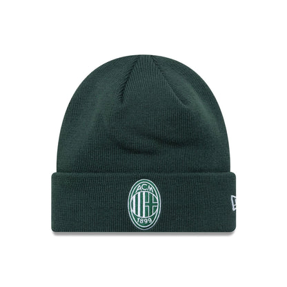 This is a AC Milan Seasonal Dark Green Cuff Knit Beanie Hat 1