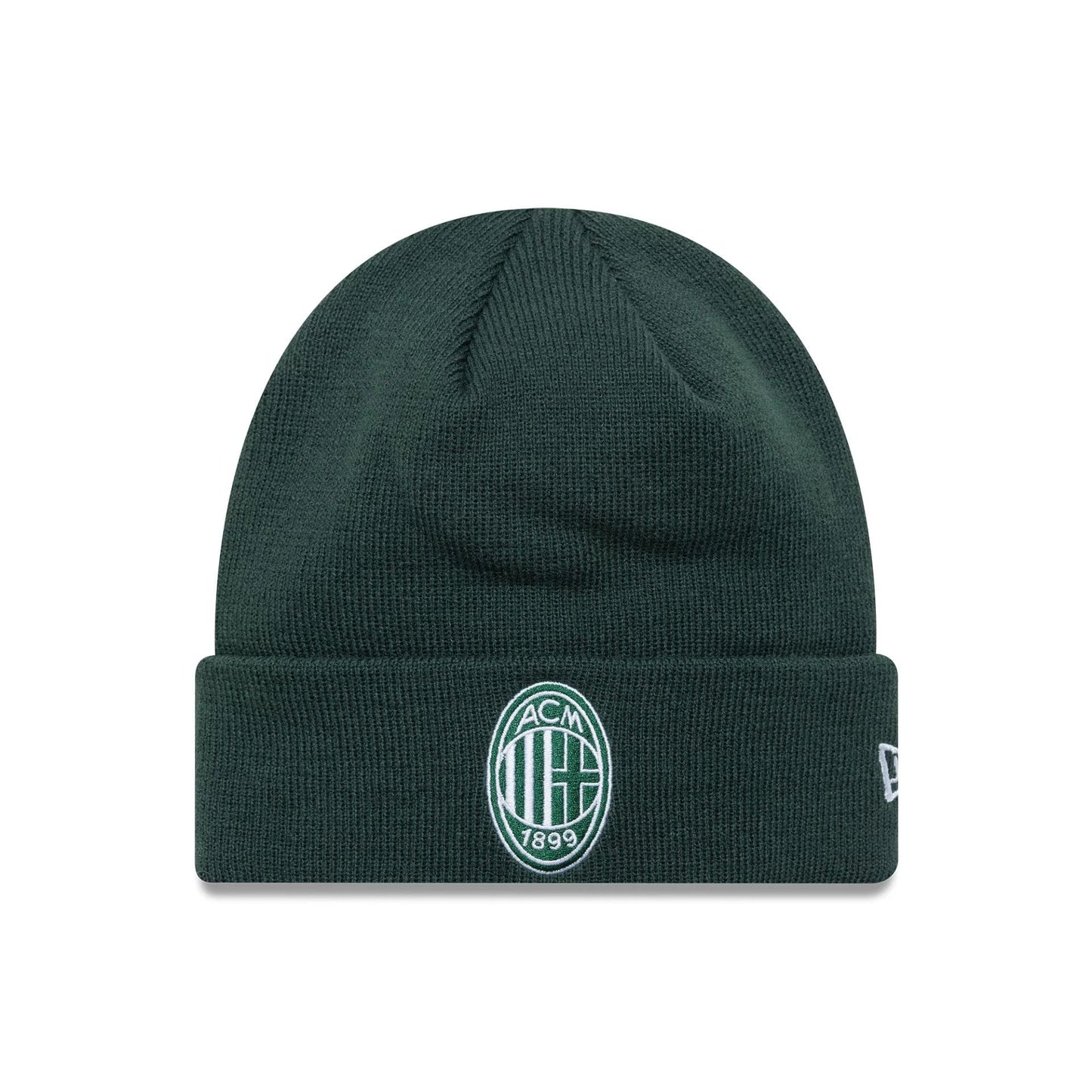 This is a AC Milan Seasonal Dark Green Cuff Knit Beanie Hat 1