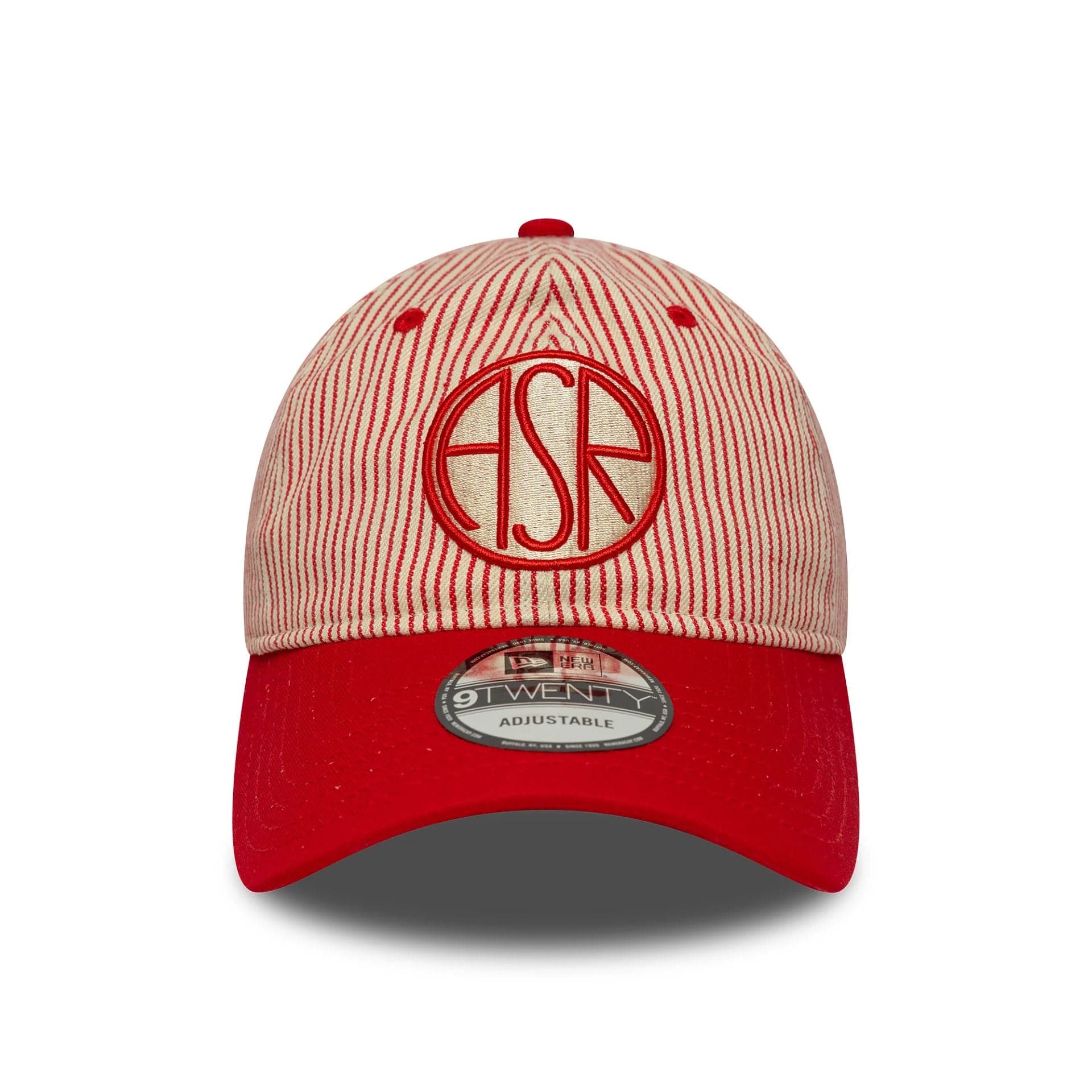 This is a AS Roma Pinstripe Red 9TWENTY Adjustable Cap 2