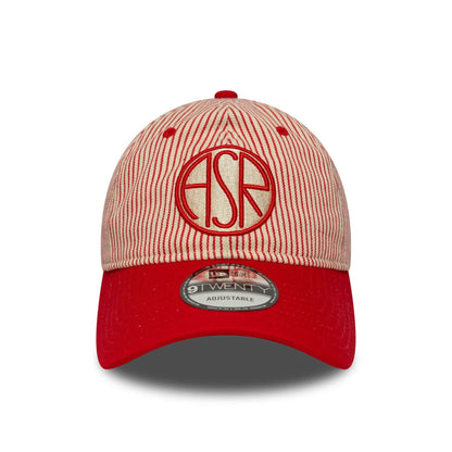 This is a AS Roma Pinstripe Red 9TWENTY Adjustable Cap 2