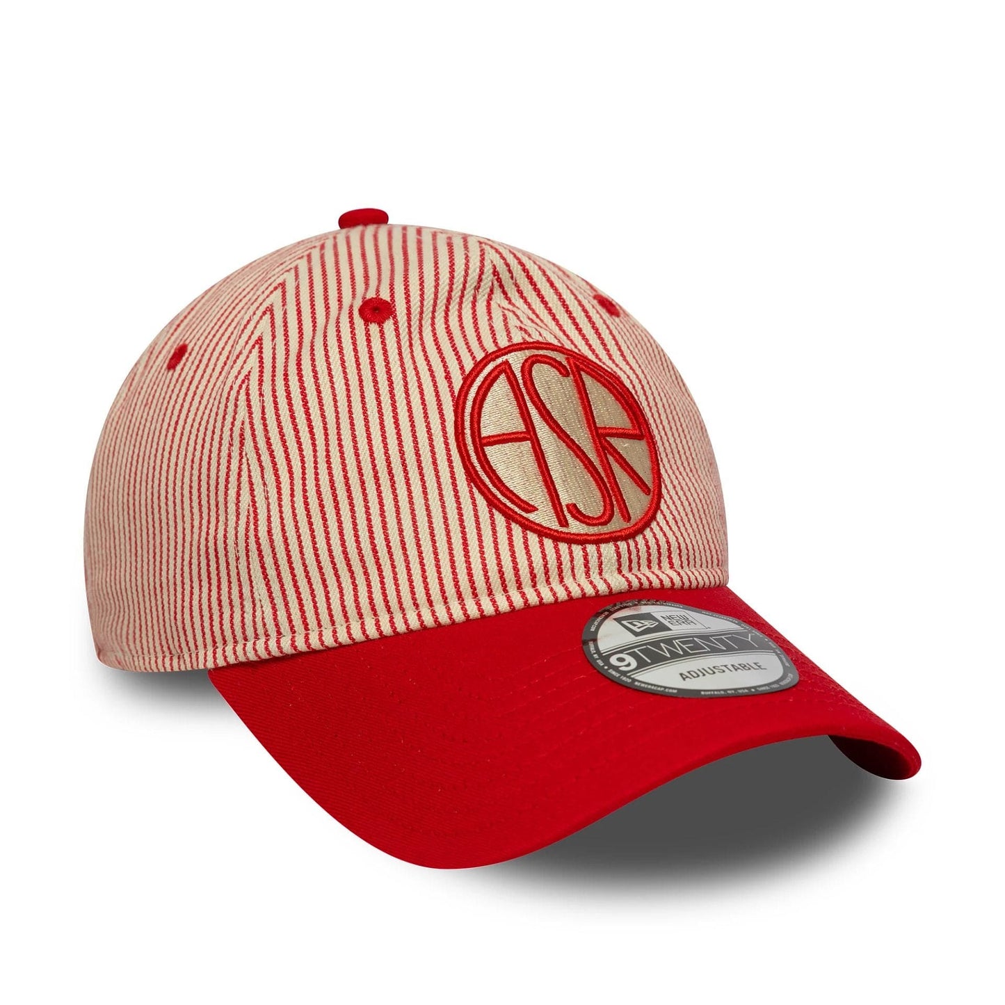 This is a AS Roma Pinstripe Red 9TWENTY Adjustable Cap 3