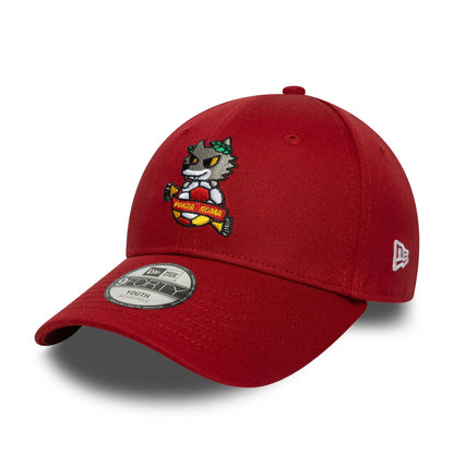 This is a AS Roma Kids Core Dark Red 9FORTY Adjustable Cap 1