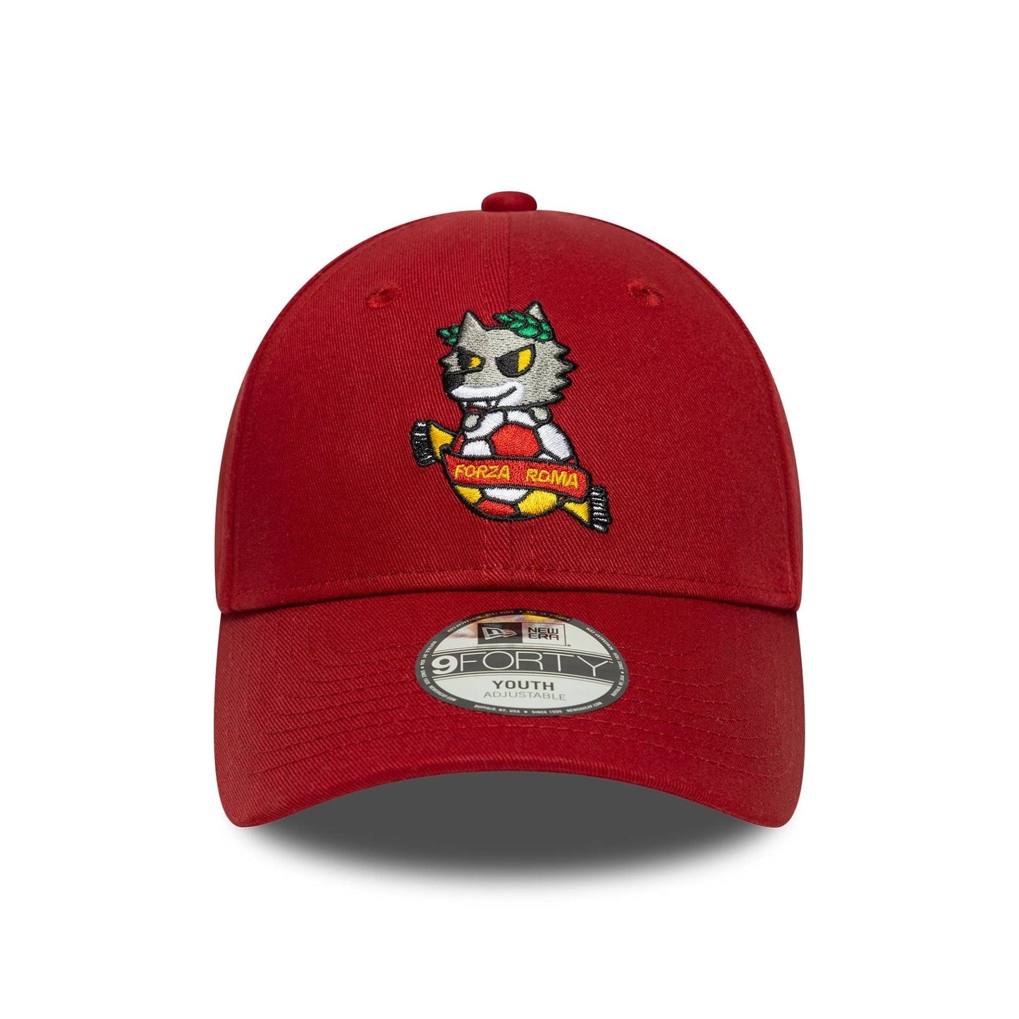 This is a AS Roma Kids Core Dark Red 9FORTY Adjustable Cap 2