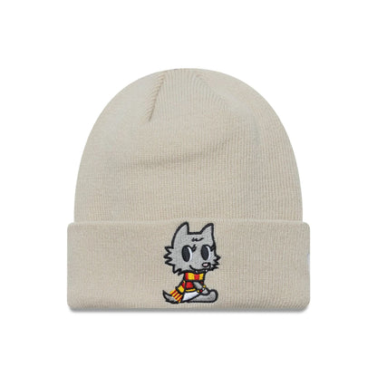 This is a AS Roma Kids Core Cream Cuff Knit Beanie Hat 1