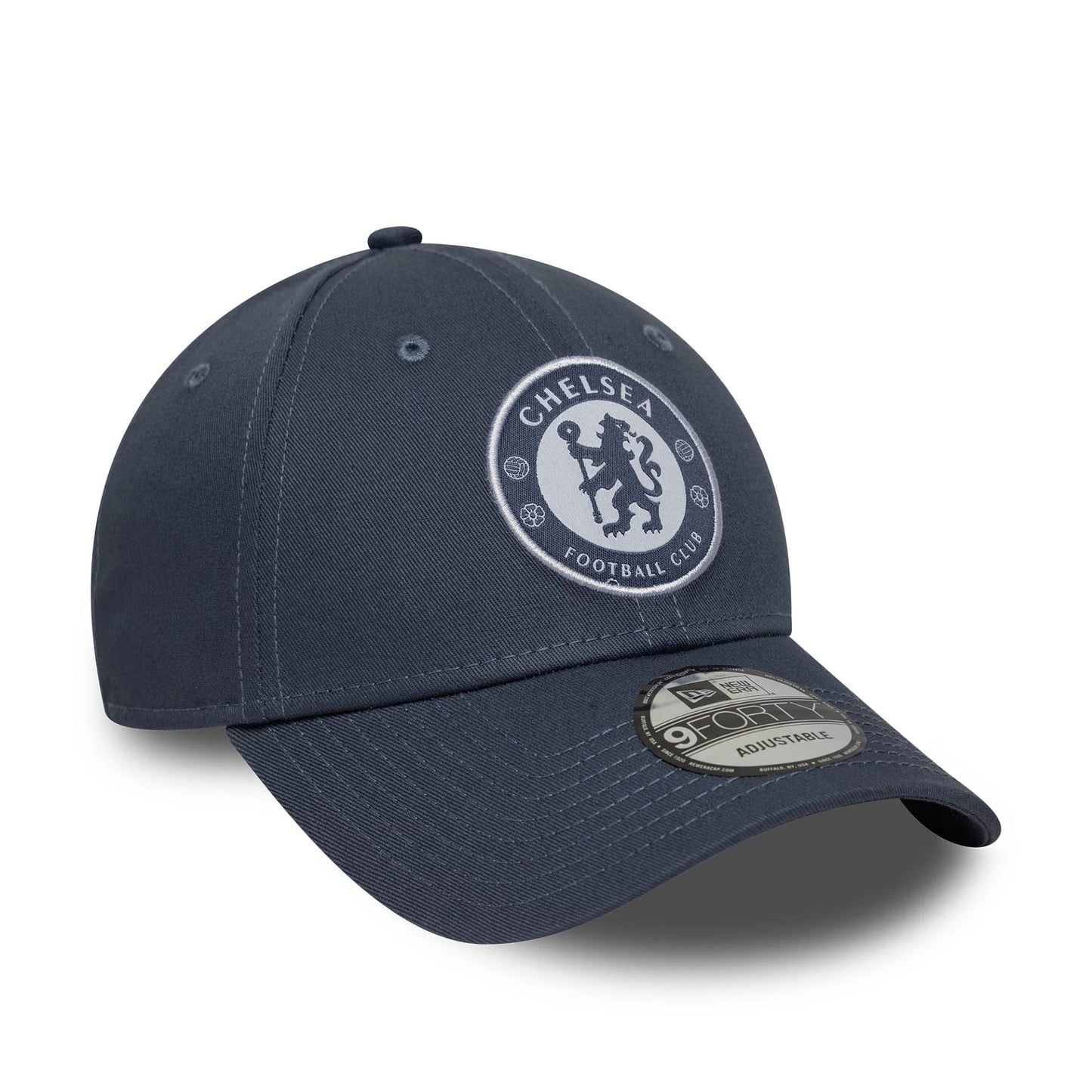 This is a Chelsea FC Lion Crest Seasonal Dark Blue 9FORTY Adjustable Cap 3