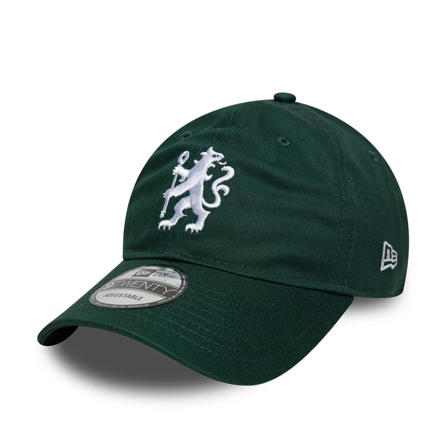 This is a Chelsea FC Lion Crest Seasonal Green 9TWENTY Adjustable Cap 1