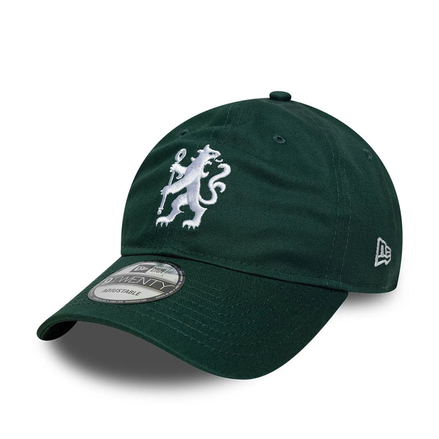 This is a Chelsea FC Lion Crest Seasonal Green 9TWENTY Adjustable Cap 1