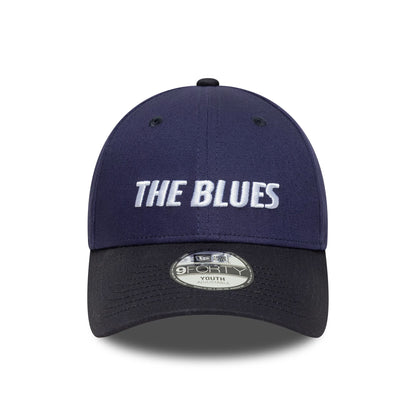 This is a Chelsea FC Lion Crest Youth Wordmark Blue 9FORTY Adjustable Cap 2