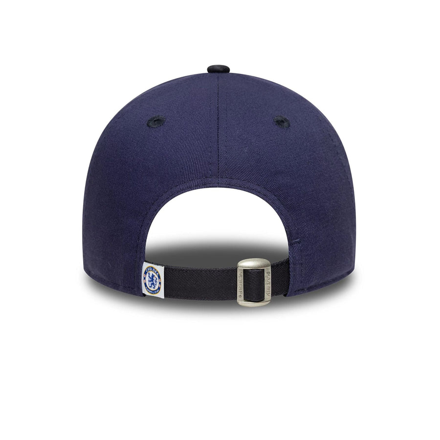 This is a Chelsea FC Lion Crest Youth Wordmark Blue 9FORTY Adjustable Cap 4