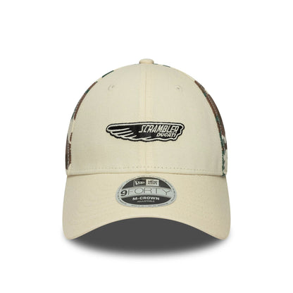 This is a Ducati Motor Logo Scrambler Cream 9FORTY M-Crown Adjustable Cap 2