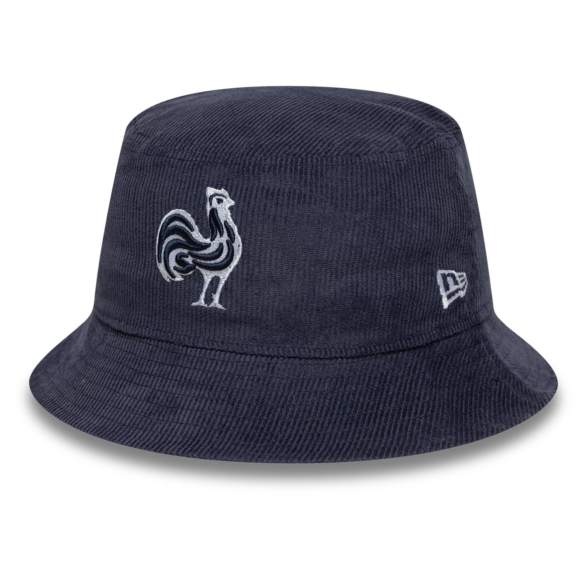 This is a French Federation Of Rugby Cord Navy Bucket Hat 1