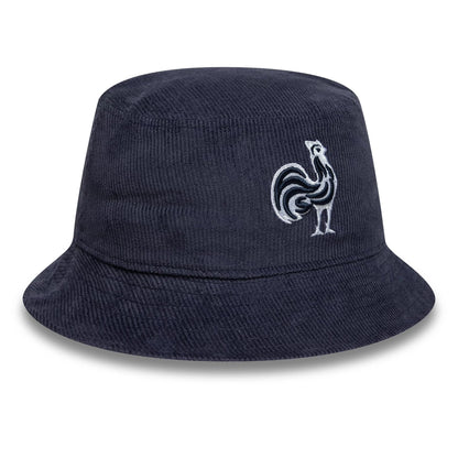 This is a French Federation Of Rugby Cord Navy Bucket Hat 3