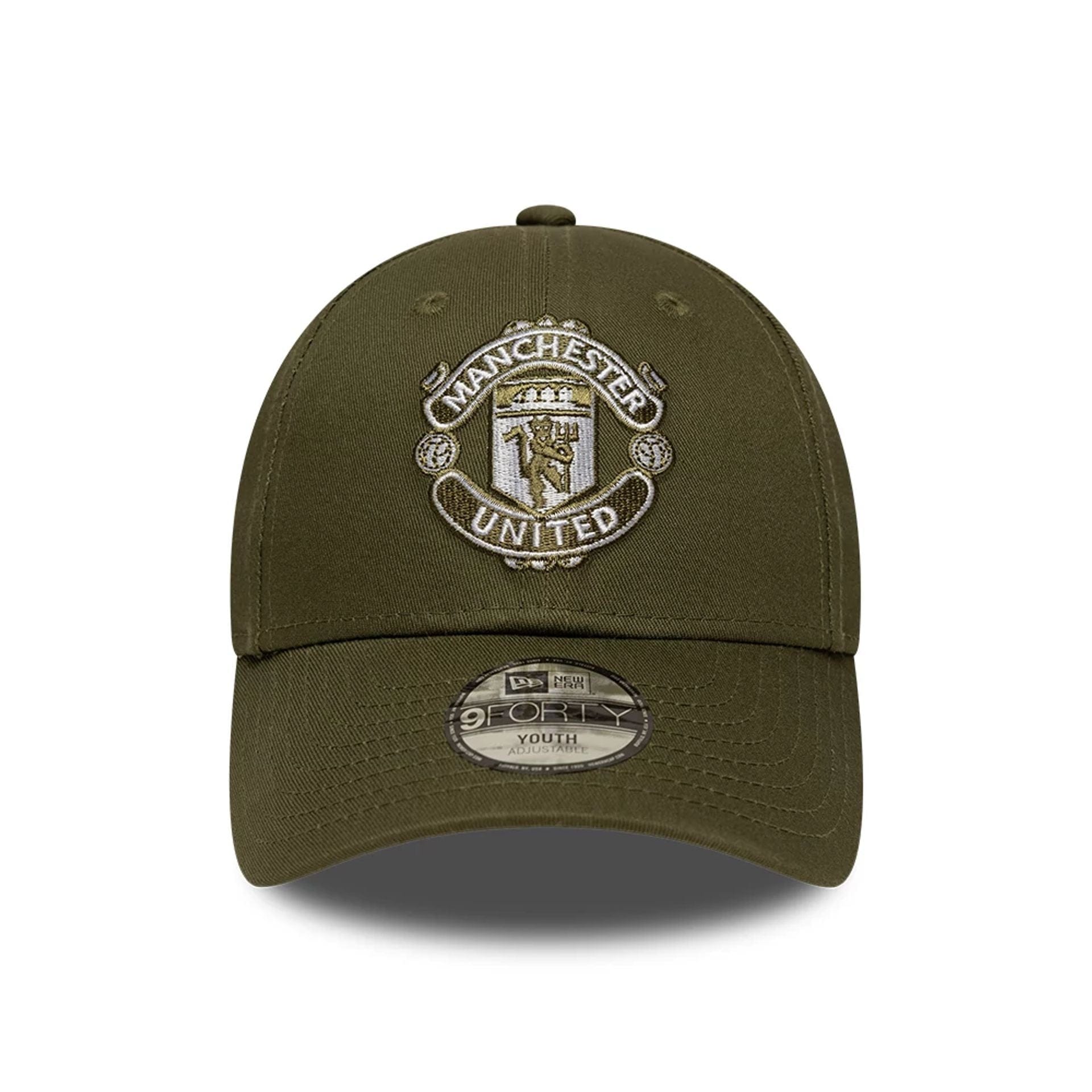 This is a Manchester United FC Youth Seasonal Green 9FORTY Adjustable Cap 2