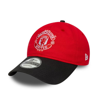 This is a Manchester United FC Bar Stripe Red 9TWENTY Adjustable Cap 3
