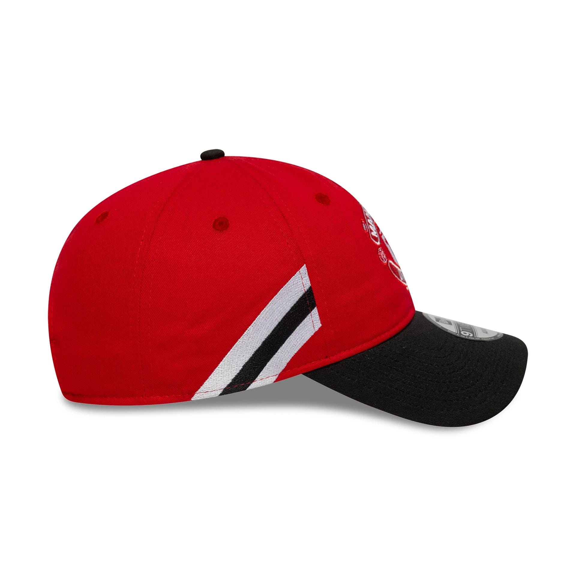 This is a Manchester United FC Bar Stripe Red 9TWENTY Adjustable Cap 6