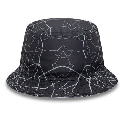 This is a Manchester United FC All Over Print Black Bucket Hat 4