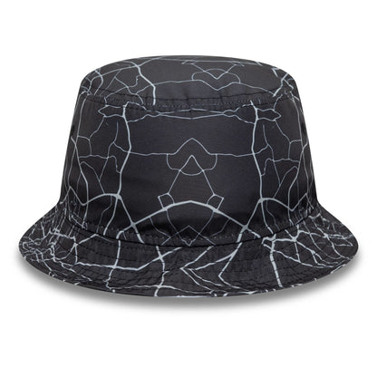 This is a Manchester United FC All Over Print Black Bucket Hat 4
