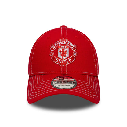 This is a Manchester United FC Contrast Stitch Red 9FORTY Adjustable Cap 3