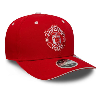 This is a Manchester United FC Recycled Red 9SEVENTY Stretch Snap Adjustable Cap 3