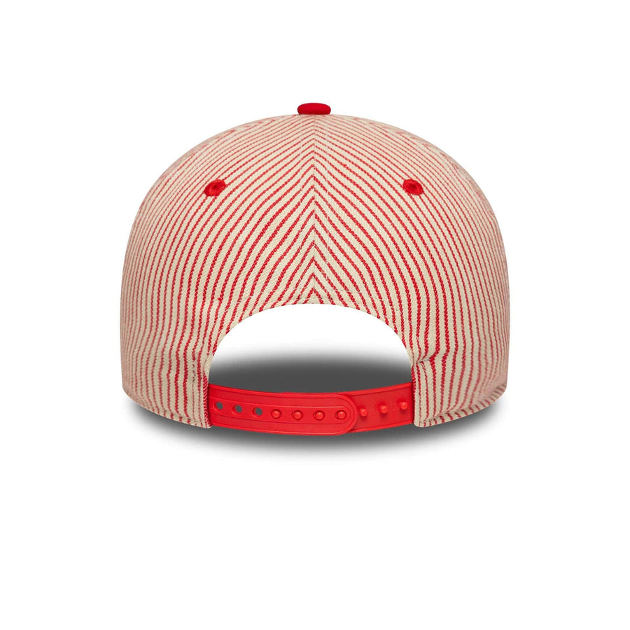 This is a Manchester United FC Pinstripe Red 9FORTY M-Crown Adjustable Cap 5