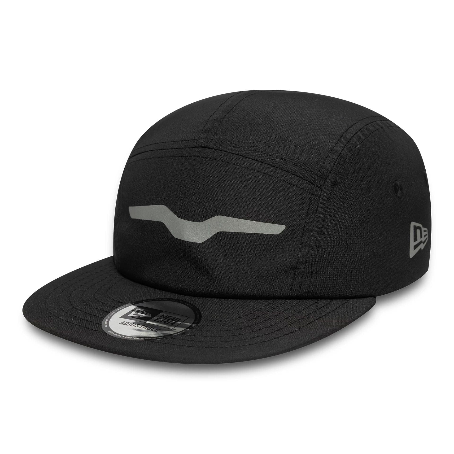 This is a Moto Guzzi Reflective Black Camper Adjustable Cap 3