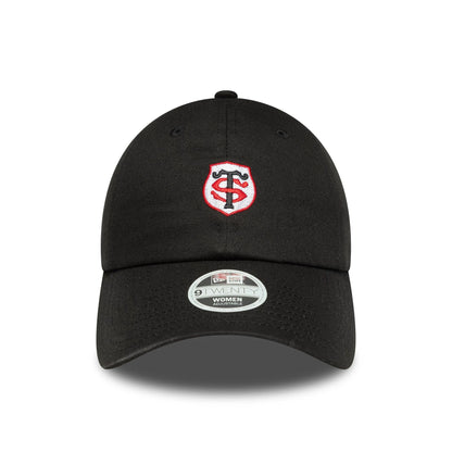 This is a Stade Toulousain Womens Core Black Pony Tail Adjustable Cap 3