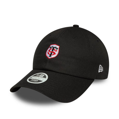 This is a Stade Toulousain Womens Core Black Pony Tail Adjustable Cap 1