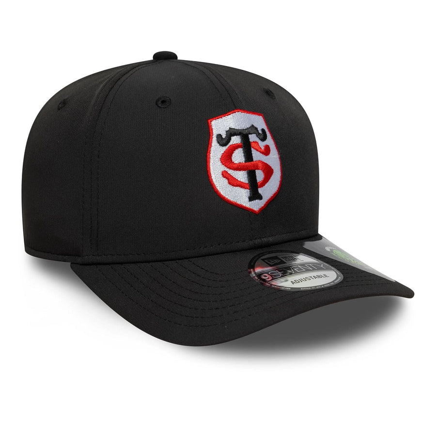 This is a Stade Toulousain Recycled Black 9SEVENTY Stretch Snap Adjustable Cap 3